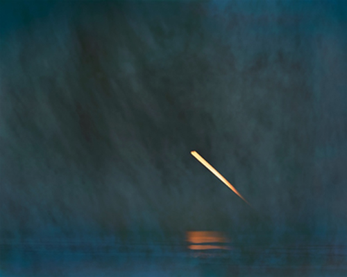 Moon Setting into Fog Bank over Cape Cod Bay, Morning of the Total Lunar Eclipse, 2007, printed 2023. Barbara Bosworth (American, b. 1953). Inkjet print; 142.2 x 177.8 cm. Courtesy of the artist.  Barbara Bosworth