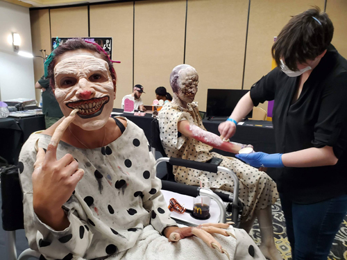 Makeup at Horror Hotel Convention