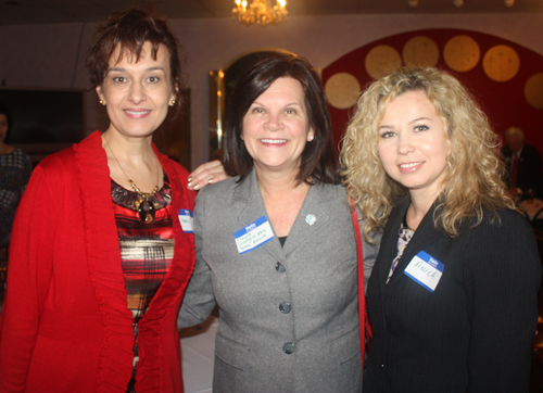 Nada Martinovic, Mayor Georgine Welo and Anila Nicklos